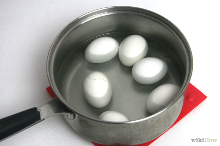 ilustrasi rendam telur dengan air