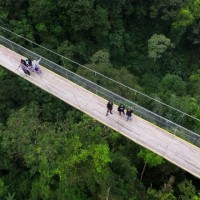 Situ Gunung lokasi Jembatan Gantung Terpanjang di Indonesia (bagian 1)
